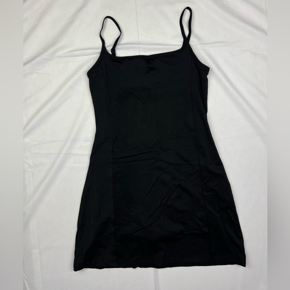 Qinsen Workout Tennis Dress Undershort Womens Medium Black New - Picture 2 of 7